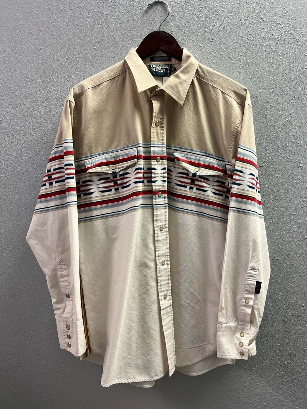 Brooks & Dunn by Panhandle Slim Western Snap Shirt Size Large 0023